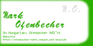 mark ofenbecher business card